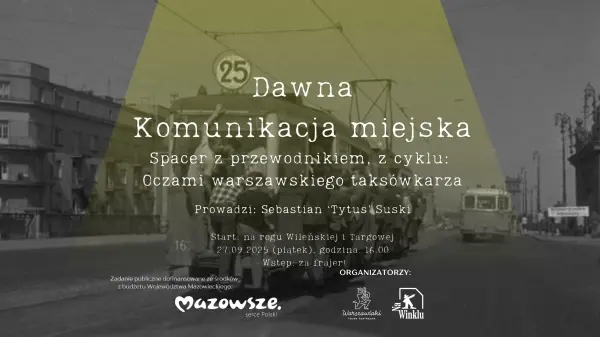 Dawna komunikacja miejska na Pradze czyli spacer z przewodnikiem ,,Oczami warszawskiego taksówkarza"