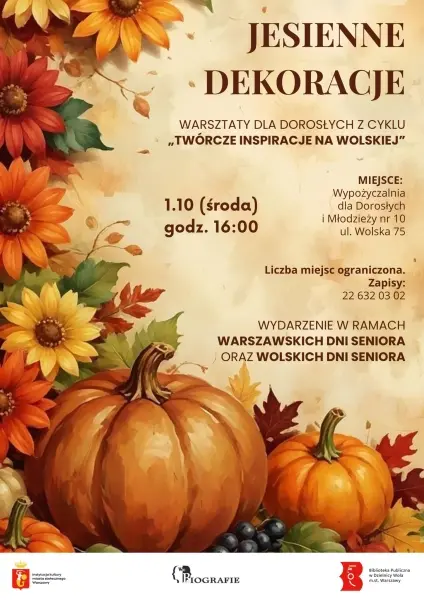 Twórcze inspiracje na Wolskiej: Jesienne dekoracje