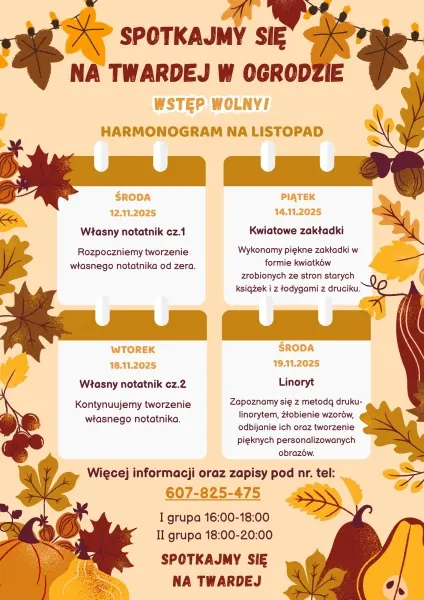 Spotkajmy się na Twardej! | Warsztaty z tworzenia notatników [godz. 16:00 i 18:00]