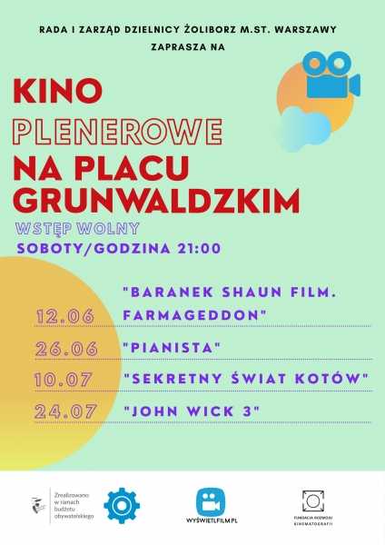 Kino Plenerowe na Placu Grunwaldzkim - Baranek Shaun Film. Farmagedon
