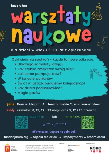 Warsztaty naukowe - Eksperymenty w Śródmieściu