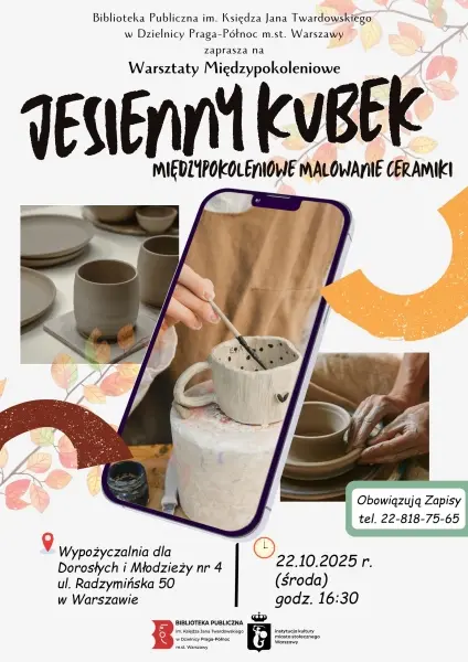  „Jesienny kubek" – międzypokoleniowe malowanie ceramiki