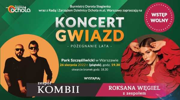 Koncert Gwiazd – Pożegnanie lata | KOMBII / Roksana Węgiel