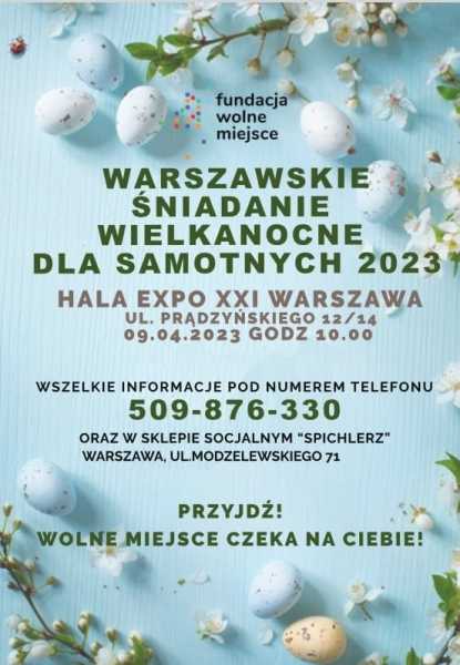 Warszawskie Śniadanie Wielkanocne dla Samotnych 2023