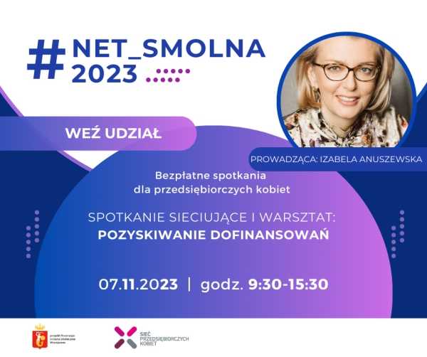 #Net_Smolna2023 | Pozyskiwanie dofinansowań 