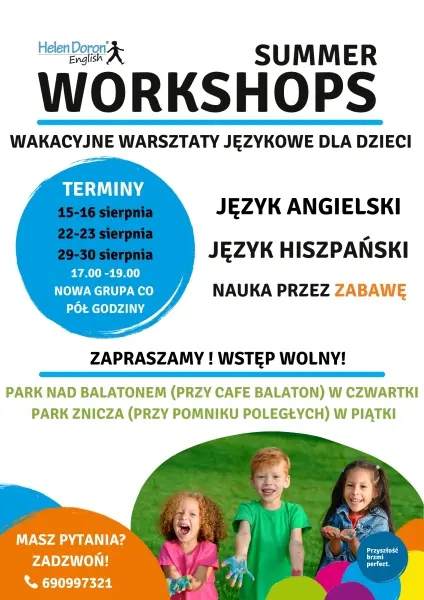 Nauka przez zabawę z Helen Doron Gocław-Grochów | Wakacyjne warsztaty z języka angielskiego i hiszpańskiego