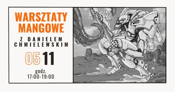 Warsztaty mangowe z Danielem Chmielewskim w Bibliotece Komiksowo