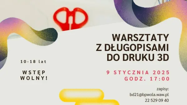 Świat w 3D: warsztaty z długopisami do druku 3D w Bibliotece Komiksowo