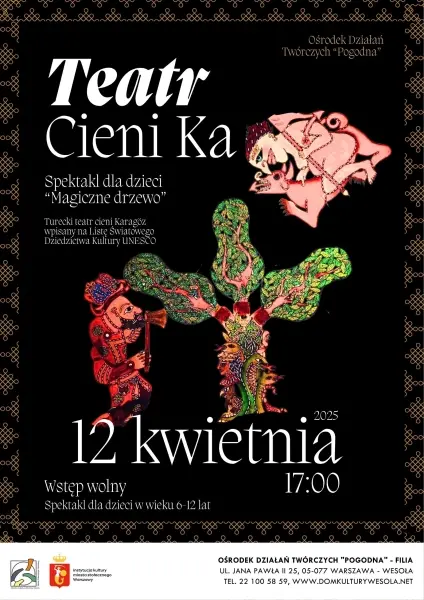 Spektakl "Magiczne drzewo" Teatru Cieni Ka
