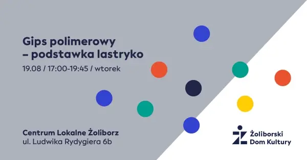 Gips polimerowy - podstawka lastryko