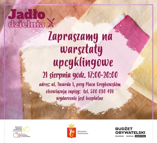Warsztaty upcyklingowe - ozdobne patchworkowe poduszki z łuską gryki