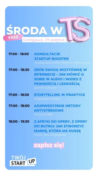 Szkolenia biznesowe na środzie w TS
