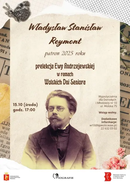 Władysław Stanisław Reymont: patron 2025 roku - prelekcja Ewy Andrzejewskiej