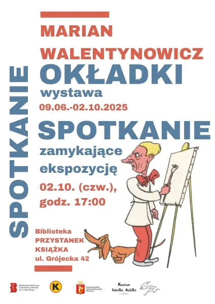 Spotkanie wieńczące wystawę okładek książkowych Mariana Walentynowicza