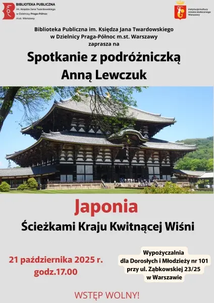 „Japonia – ścieżkami kraju kwitnącej wiśni” - spotkanie podróżnicze