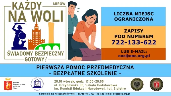 Naucz się pomagać! Bezpłatne szkolenie z pierwszej pomocy przedmedycznej