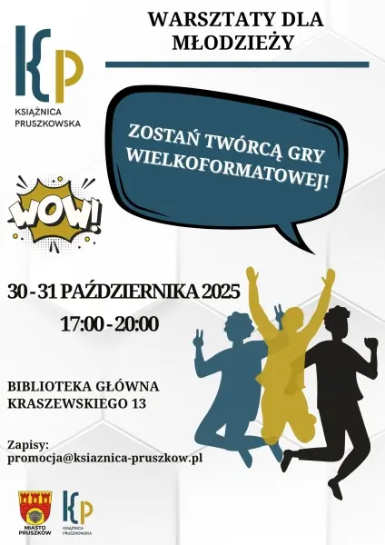 STWÓRZ PLANSZÓWKĘ XXL! WARSZTATY DLA MŁODZIEŻY!