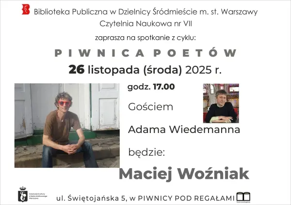 "Piwnica Poetów" - Maciej Woźniak vs Adam Wiedemann