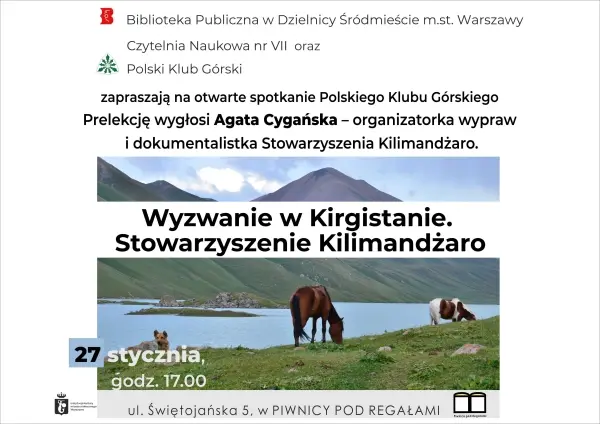 "Wyzwanie w Kirgistanie. Stowarzyszenie Kilimandżaro" Agata Cygańska