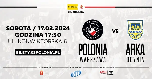 Mecz Polonia Warszawa - Arka Gdynia 