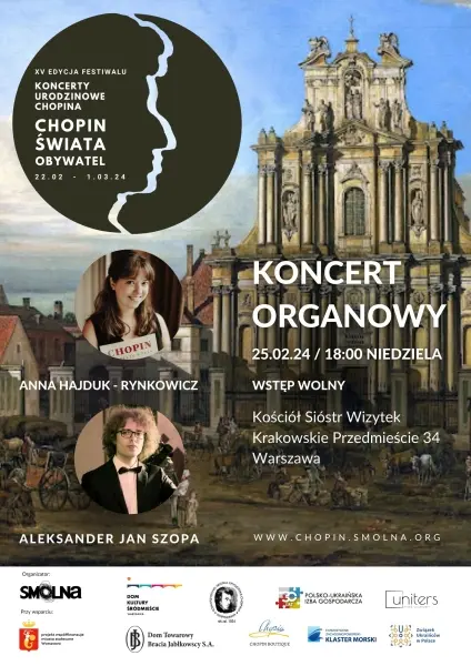 Koncert organowy: Anna Hajduk-Rynkowicz, Aleksander Jan Szopa