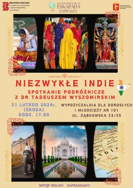 Niezwykłe Indie- spotkanie podróżnicze 