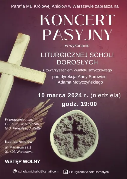 Koncert pieśni pasyjnych na Bemowie