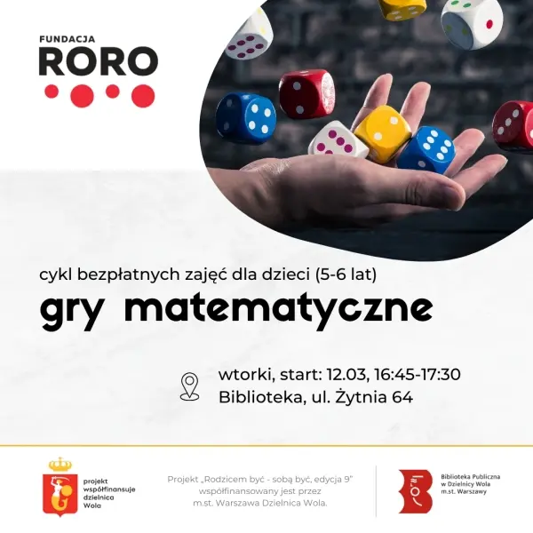 Gry matematyczne - cykl zajęć dla dzieci 5-6 lat