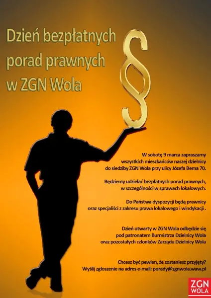 Dzień bezpłatnych porad prawnych w ZGN Wola