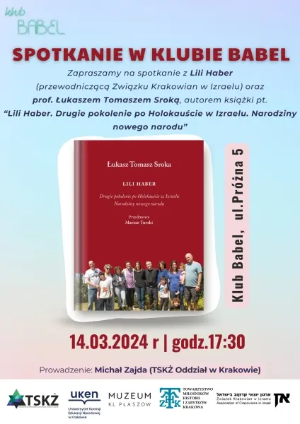 Promocja książki “Lili Haber. Drugie pokolenie po Holokauście w Izraelu. Narodziny nowego narodu”