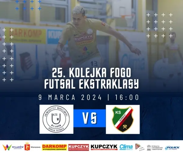 25. kolejka FOGO Futsal Ekstraklasy | AZS UW DARKOMP - KS Sośnica Gliwice