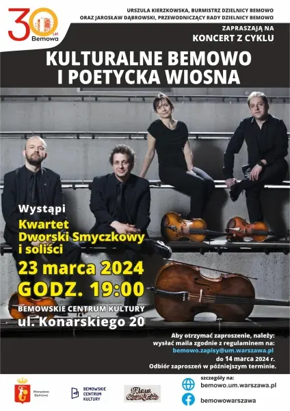 Kulturalne Bemowo i poetycka wiosna | „Kwartet Dworski”