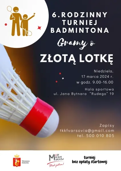 6. Rodzinny Turniej Badmintona | Gramy o Złotą Lotkę