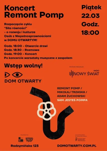 Remont Pomp/Trzaska/Żuchowski | Inauguracja cyklu “Siła Równości” – spotkań o rozwoju i kulturze OzN