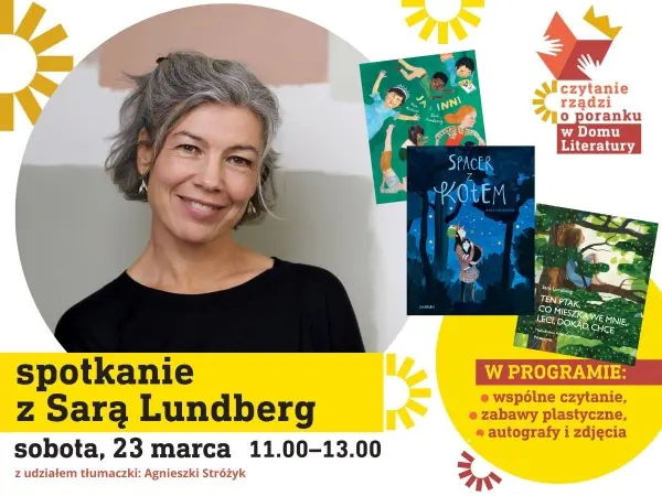 Spotkanie czytelnicze dla dzieci z Sarą Lundberg, #CzytanieRządzi o Poranku