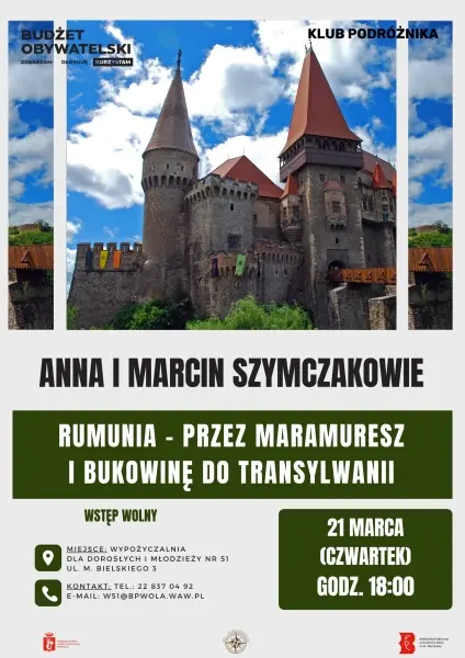 Rumunia - przez Maramuresz i Bukowinę do Transylwanii /prelekcja/ Anna i Marcin Szymczakowie