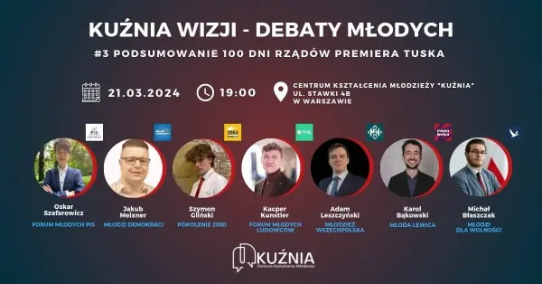 Debata młodzieżowa - "Podsumowanie 100 dni rządów Premiera Tuska"