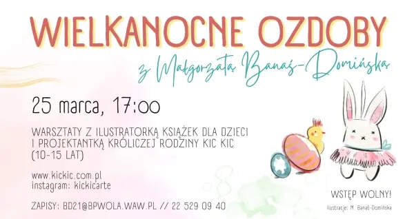 Wielkanocne ozdoby z Małgorzatą banaś-Domińską w Komiksowie