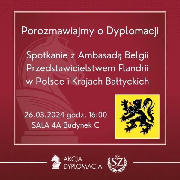 Porozmawiajmy o Dyplomacji | Spotkanie z Przedstawicielstwem Flandrii w Polsce i Krajach Bałtyckich