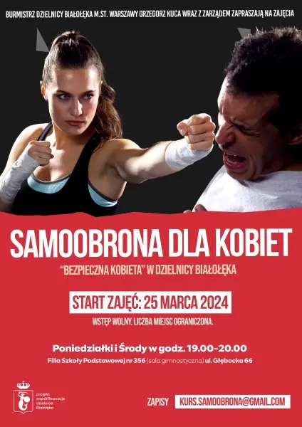 Bezpłatne zajęcia z samoobrony dla kobiet