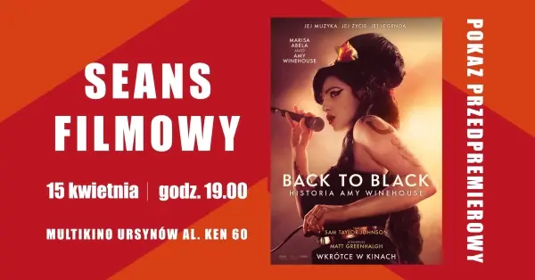 BACK TO BLACK. Historia Amy Winehouse – seans filmowy