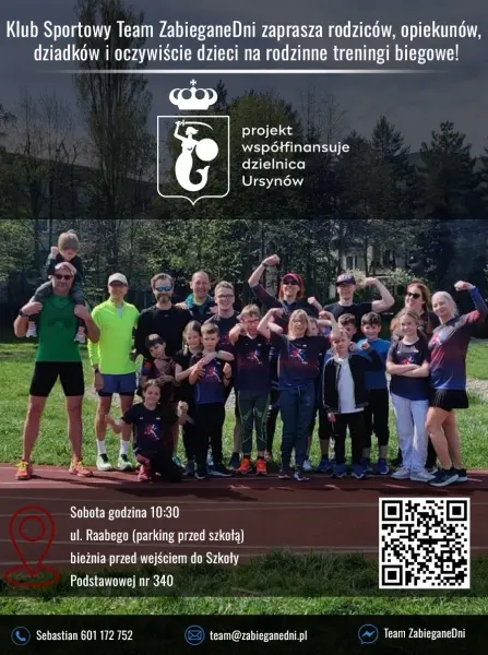 Klub Team ZabieganeDni - RODZINNE TRENINGI BIEGOWE NA URSYNOWIE #14