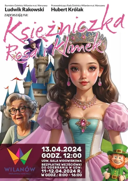 Spektakl dla dzieci: Księżniczka Rosa i Klimek