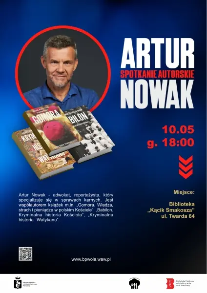 Spotkanie autorskie z Arturem Nowakiem