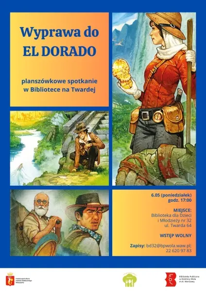 "Wyprawa do El Dorado" | Planszówkowe spotkanie w Bibliotece na Twardej