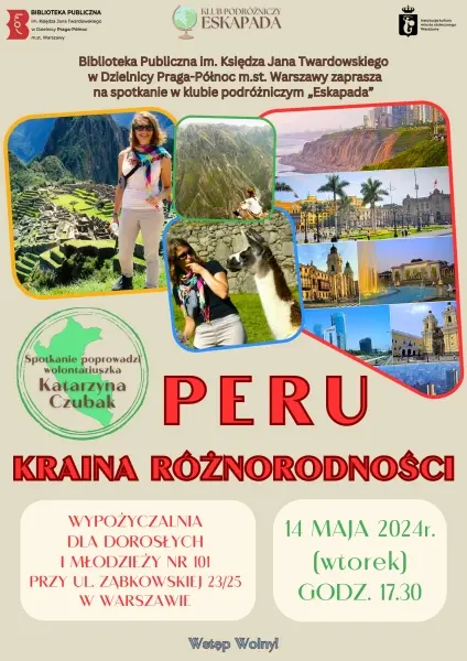 Spotkanie podróżnicze "Peru - kraina różnorodności"