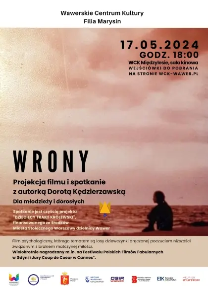 "Wrony" | Projekcja filmu i spotkanie z autorką Dorotą Kędzierzawską