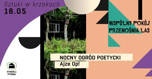 Nocny Ogród Poetycki Ajze Op! | SZTUKI W KRZAKACH | Noc muzeów na Osiedlu Jazdów 2024