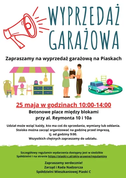 Wyprzedaż garażowa na Piaskach