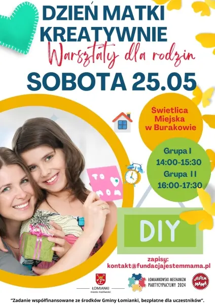 Dzień Matki Kreatywnie Warsztaty Rodzinne [godz. 14:00 I 16:00]
